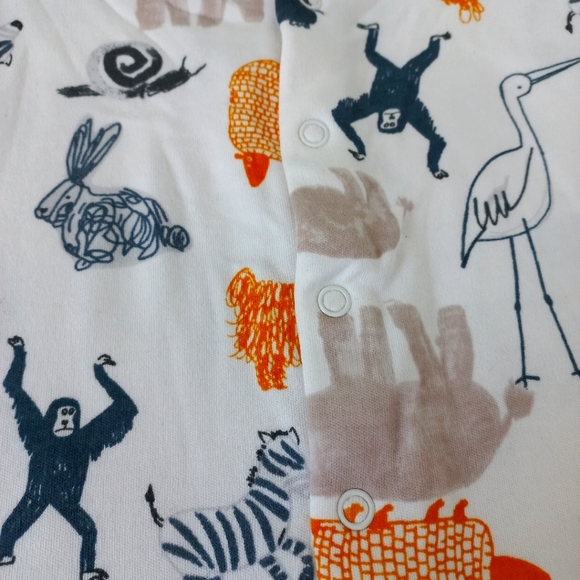 Marks & Spencer, 3pk multi coloured, cotton long sleeved sleepsuits, 2-3 years - Picture 12 of 16